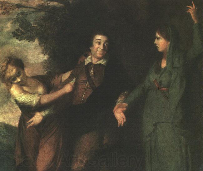Sir Joshua Reynolds Garrick Between Tragedy and Comedy Germany oil painting art